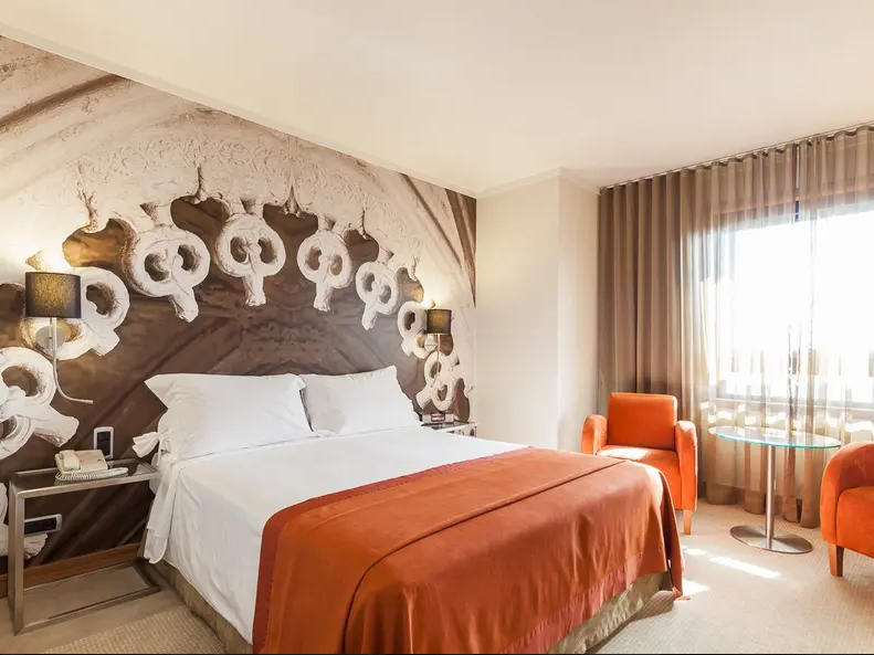 Quarto do hotel Marques de Pombal, em Lisboa.