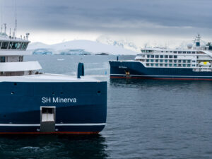 Dois navios da Swan Hellenic como capa de artigo sobre expressões náuticas no blog da Inguz Expedições